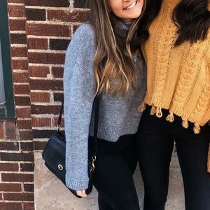 Warm/soft grey turtle neck